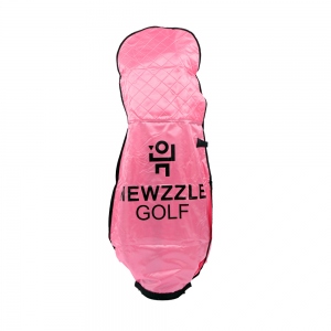 뉴즐 퀄팅 패딩 골프백 항공커버 핑크