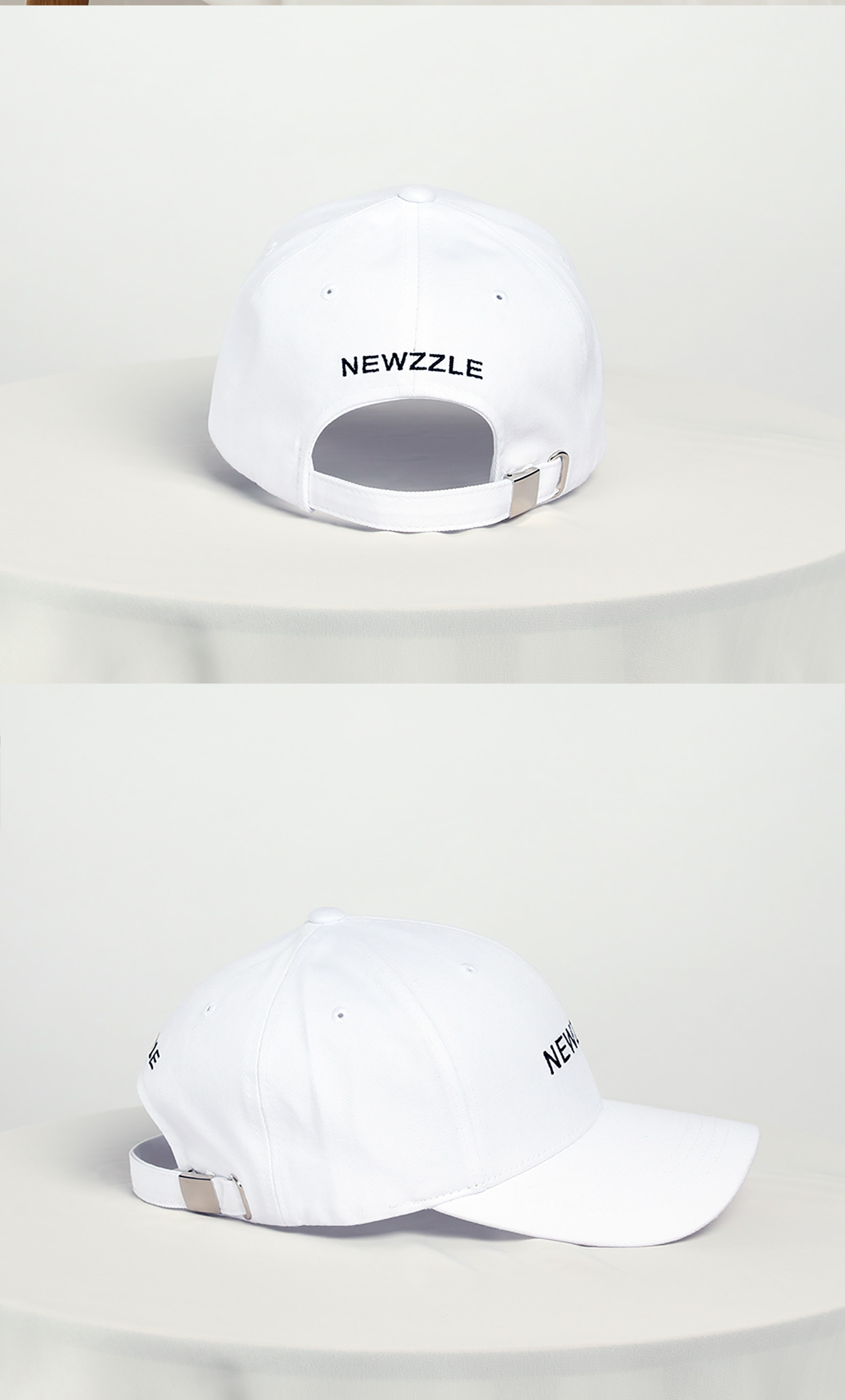 영문 로고자수 볼캡 블랙 detail 4