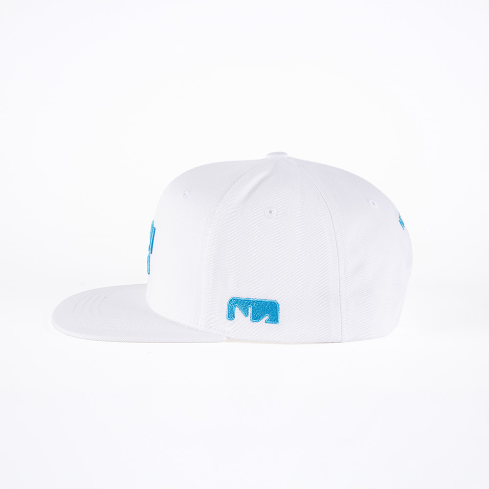 Symbol Big Logo Signature Snapback White with Blue Embroidery hover