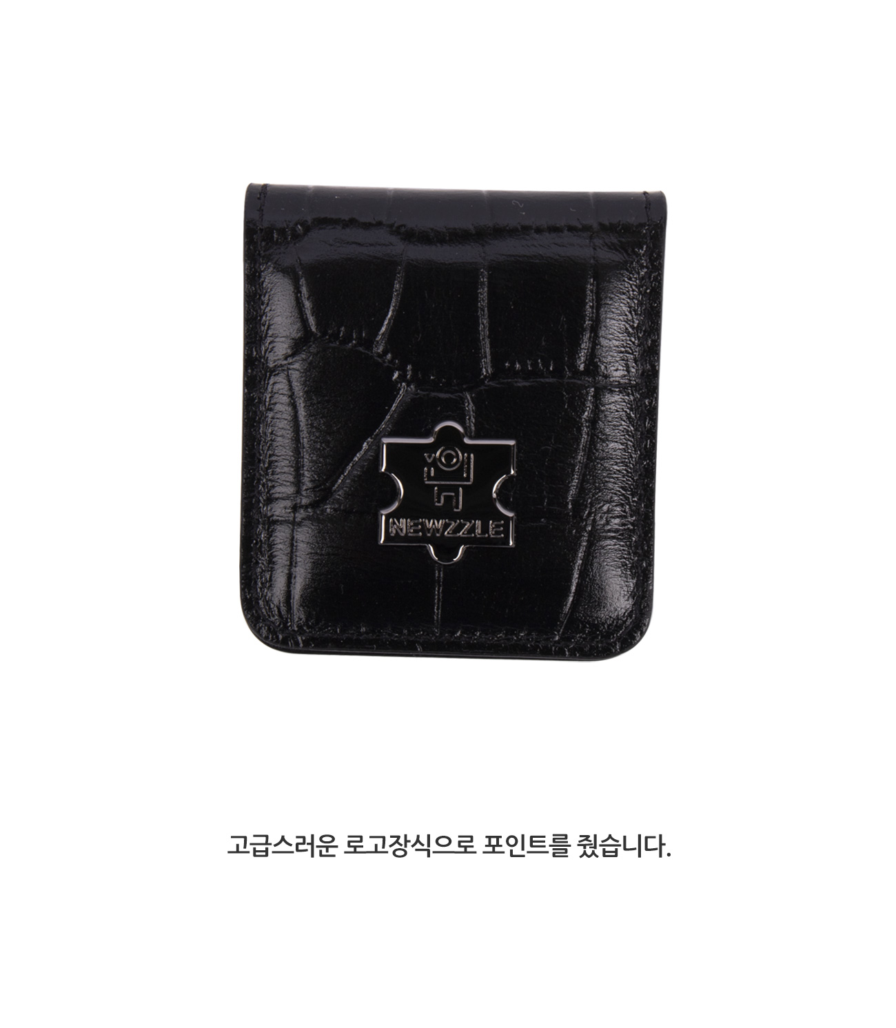 크로커 가죽 골프 머니클립 티타늄 골드 detail 7