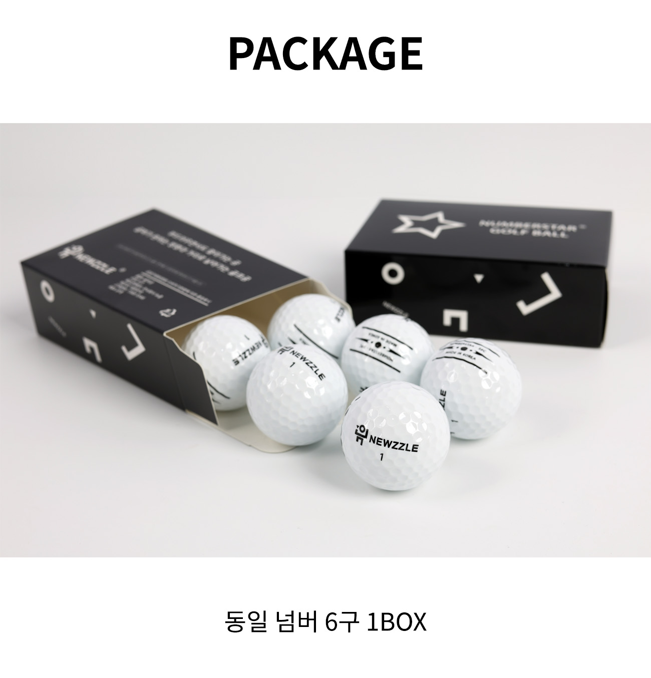 넘버스타 M3 소프트 발란스 3피스 골프공 6구 detail 5